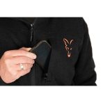 Hanorac Fox Collection Sherpa Jacket Negru&Portocaliu - imagine 7