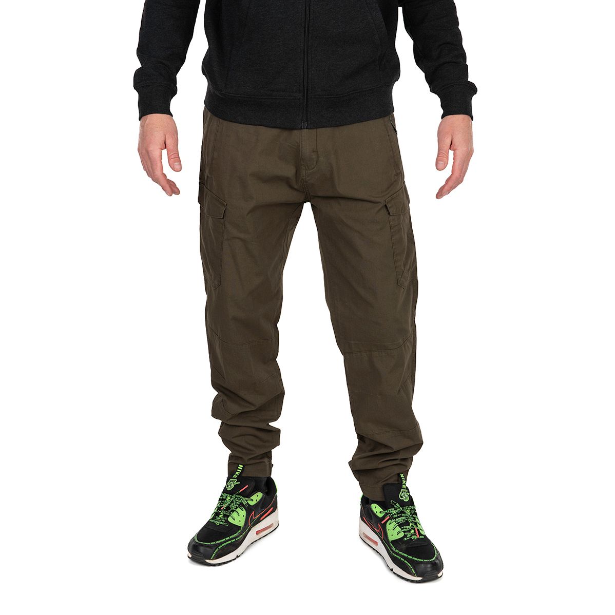 Pantaloni_Lungi_Fox_Collection_LW_Cargo_Trouser_Green_Black Pantaloni Lungi Fox Collection LW Cargo Trouser Verde&Negru - imagine 1
