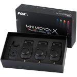 Set Avertizori-Senzori Pescuit Fox Mini Micron X + Statie , 3+1