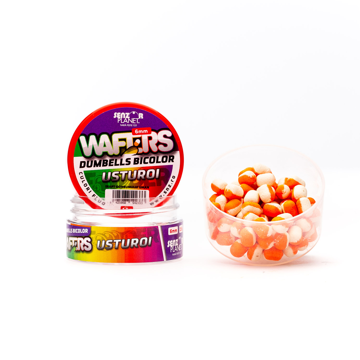 wafters-dumbells-bicolor-usturoi-6mm-15g_2186_1_16769730854585 WAFTERS DUMBELLS BICOLOR SENZOR USTUROI 6MM - imagine 1