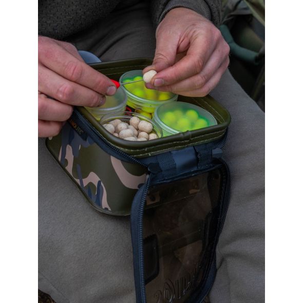 Geanta Impermeabila Fox Aquos Camo EVA Bait Storage M - imagine 3