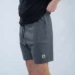 PANTALONI SCURTI MAKE IT HAPPEN BADGE SHORTS GREY MARL - imagine 3