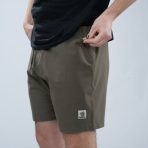 PANTALONI SCURTI NASH MAKE IT HAPPEN BADGE SHORTS GREEN - imagine 3