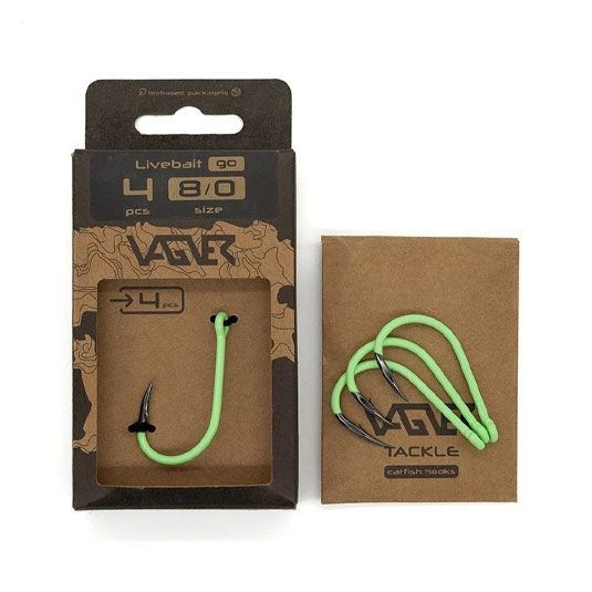 vendg7_1 CARLIGE VAGNER NO.6/0 HOOK LIVEBAIT GO 4BUC/PAC - imagine 1