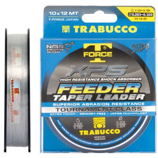 fire_monofilament_trabucco_t-force_xps_feeder_taper_leader_0.25-0.35mm12x10m_1_ Fire monofilament Trabucco T-Force XPS Feeder Taper Leader - imagine 1