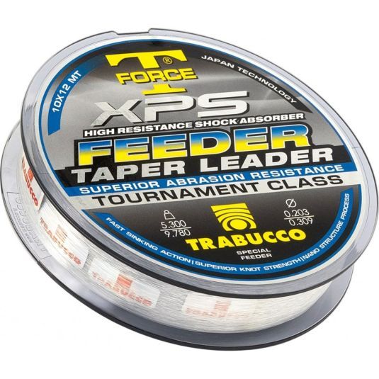 Fire monofilament Trabucco T-Force XPS Feeder Taper Leader - imagine 2