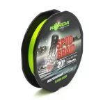 Fir Textil Korda Spod Braid Fluoro Green, 0.16mm, 9.1kg, 300m - imagine 2