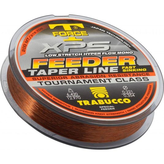 Fir monofilament Trabucco T-Force XPS Feeder Taper Line 200m - imagine 2