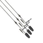 Kit monturi leadcore Fox Edges Heli Clip Rigs Natural 50lb