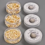 Wafters Addicted Carp Baits Clams Cocos Vanilie, Maroniu Natur & Alb, 5mm, 25g