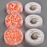 Wafters Addicted Carp Baits Clams Porumb N-butyric, Portocaliu & Alb, 3mm, 20g