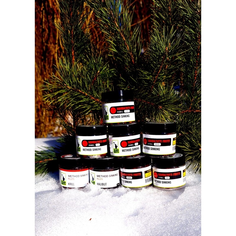 Dumbell 2.20 Baits Supreme Method Sinking Dumbell Tare, Squid & Tutti Frutti, 100ml/cutie - imagine 2