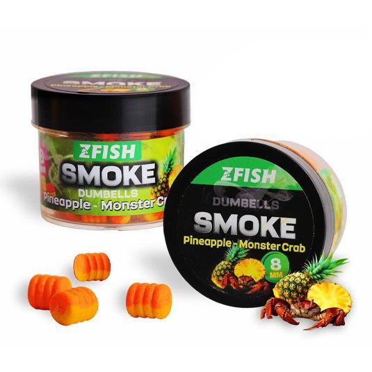 dumbells_zfish_smoke_pop-up_dumbells_pineapple-monster_crab_8mm.jpg Dumbells ZFish Smoke Pop-Up Dumbells Pineapple-Monster Crab, 8mm - imagine 1